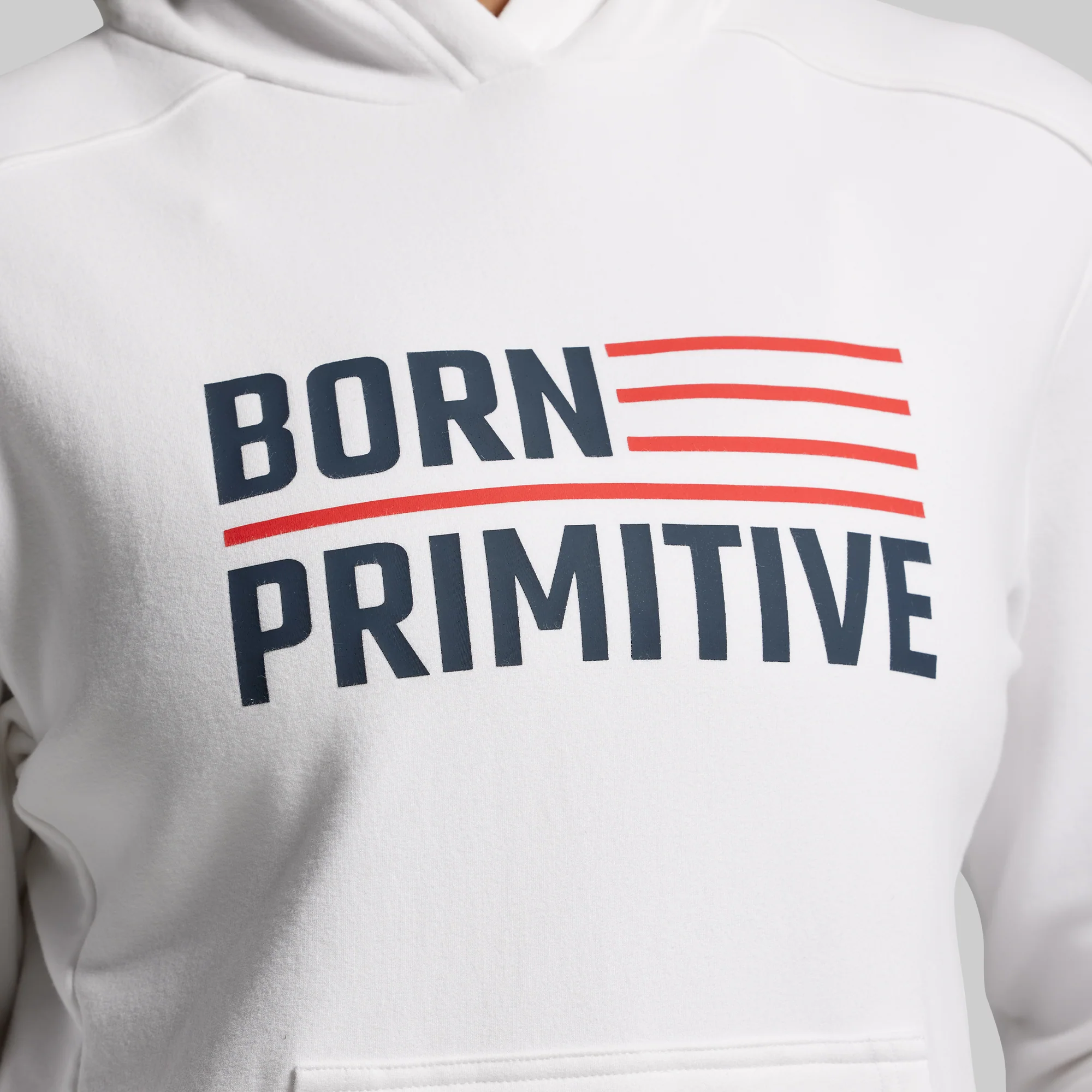 BP Flag Women's Unmatched Hoodie (White) - Image 3