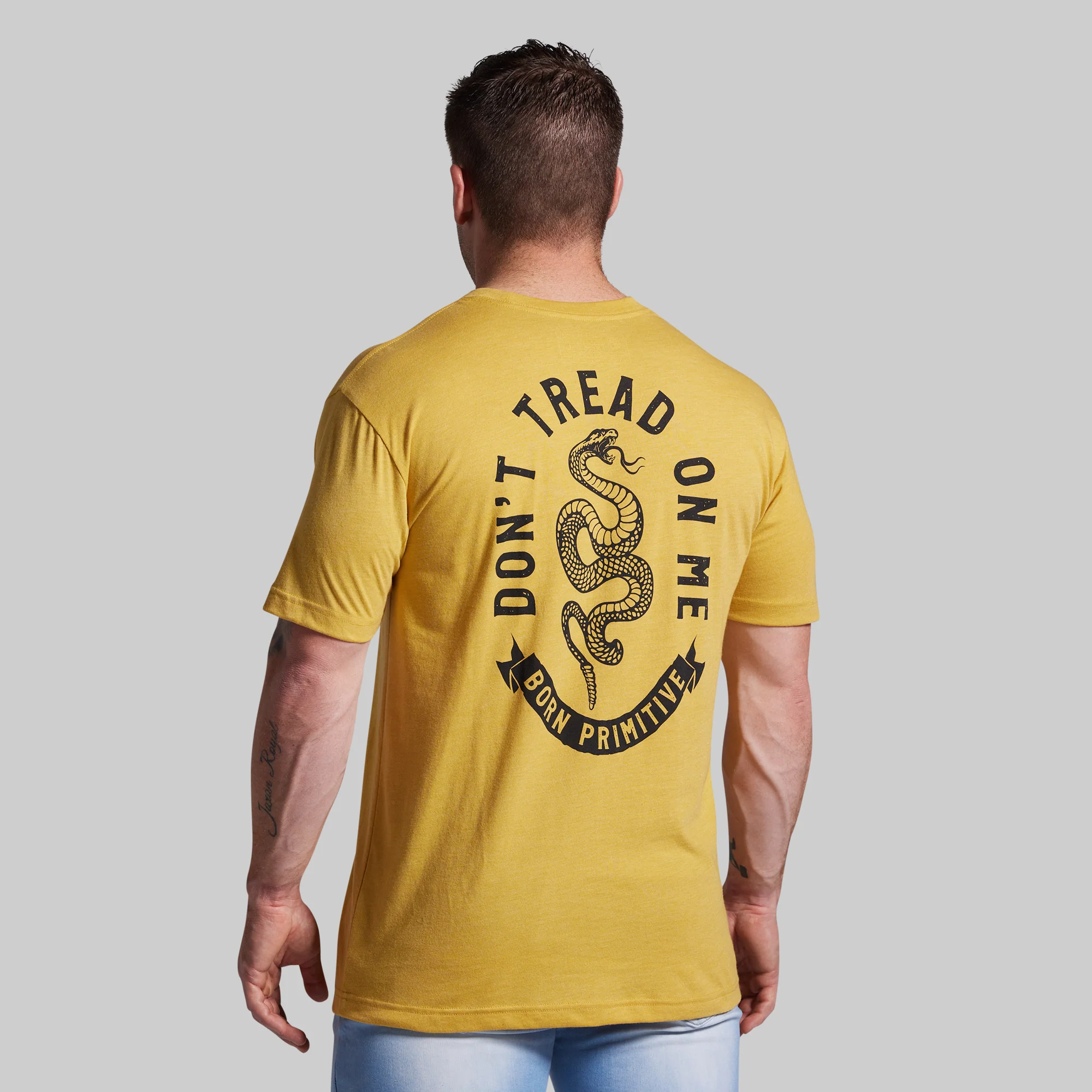 Don't Tread On Me Tee (Mustard) - Image 5