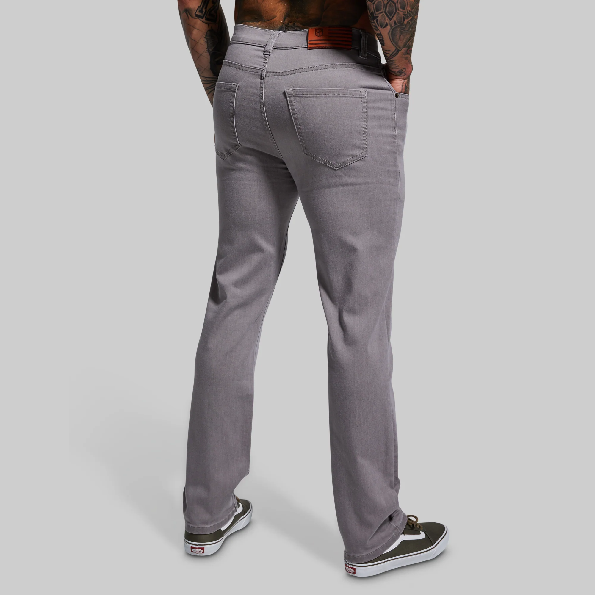 FLEX Stretchy Athletic Fit Jean (Grey) - Image 4