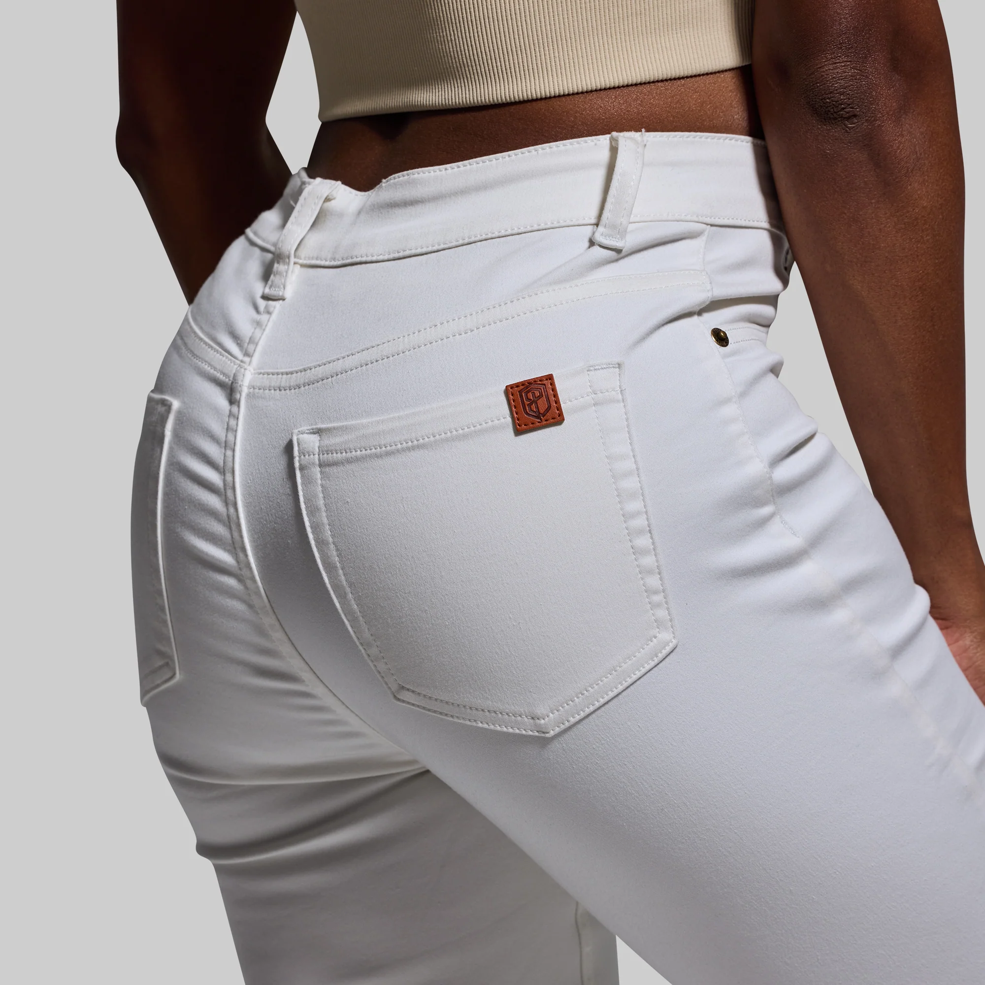 FLEX Stretchy High-Rise Skinny Jean (White) - Image 6