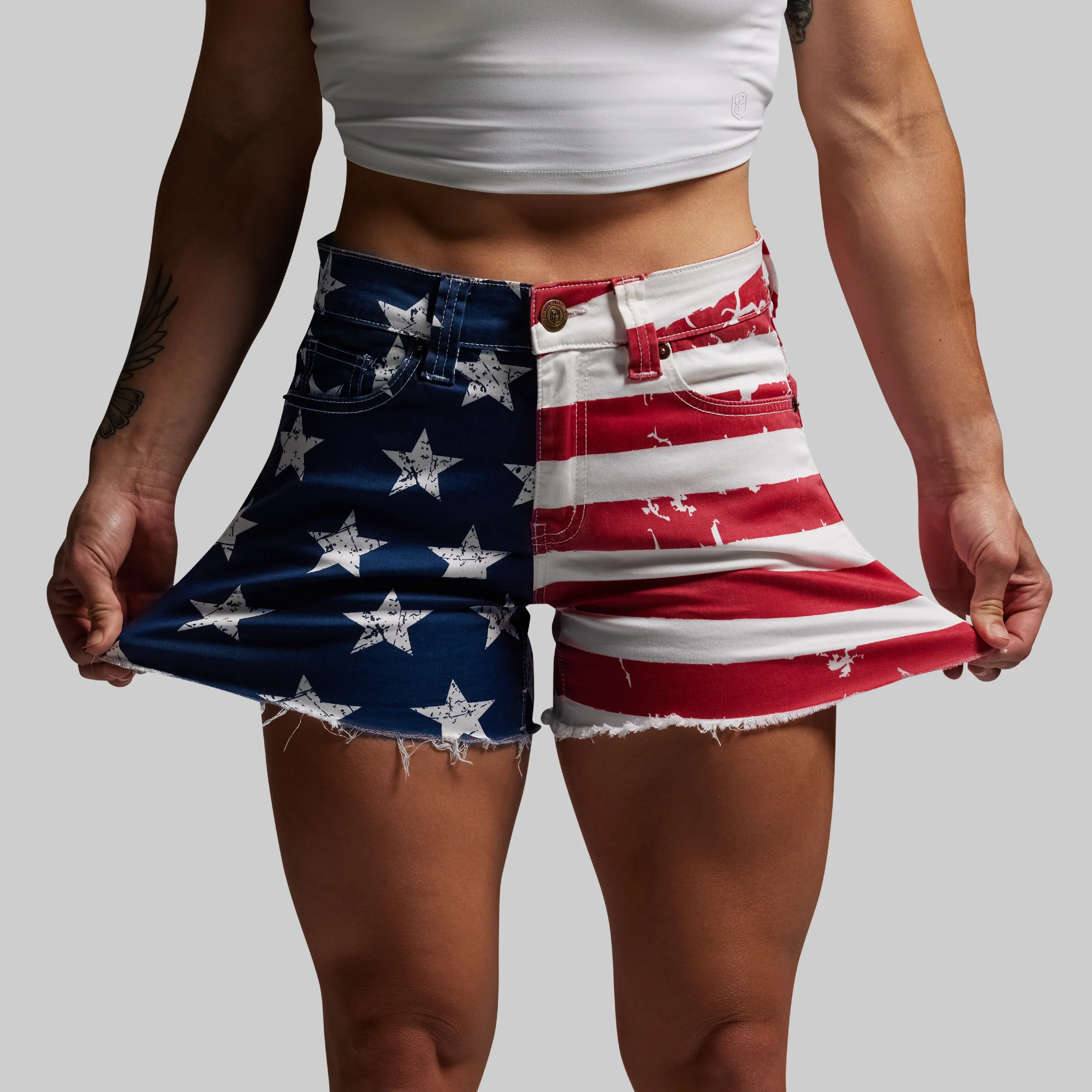 FLEX Stretchy Jean Short (American Flag) - Image 5