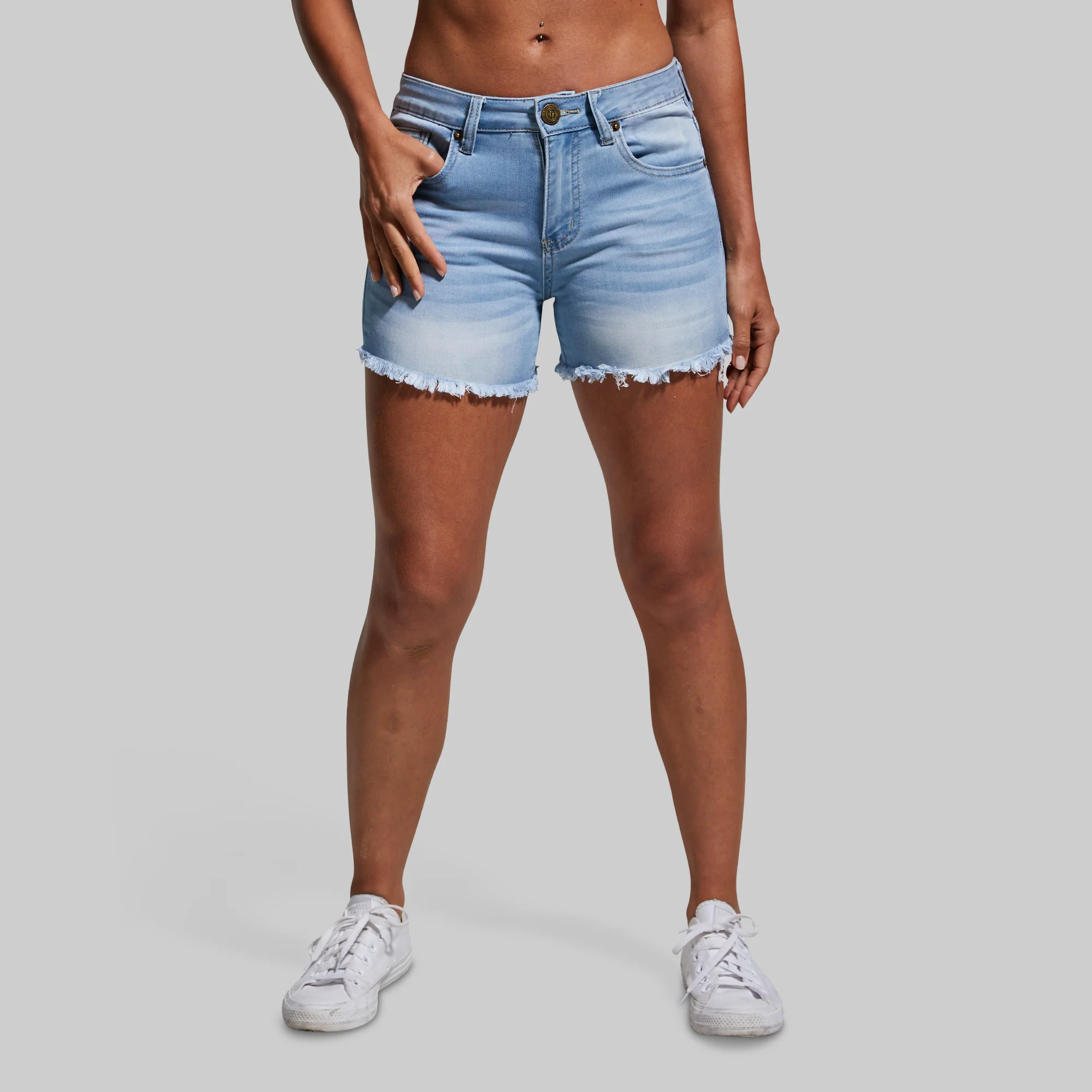 FLEX Stretchy Jean Short (Light Wash) - Image 2