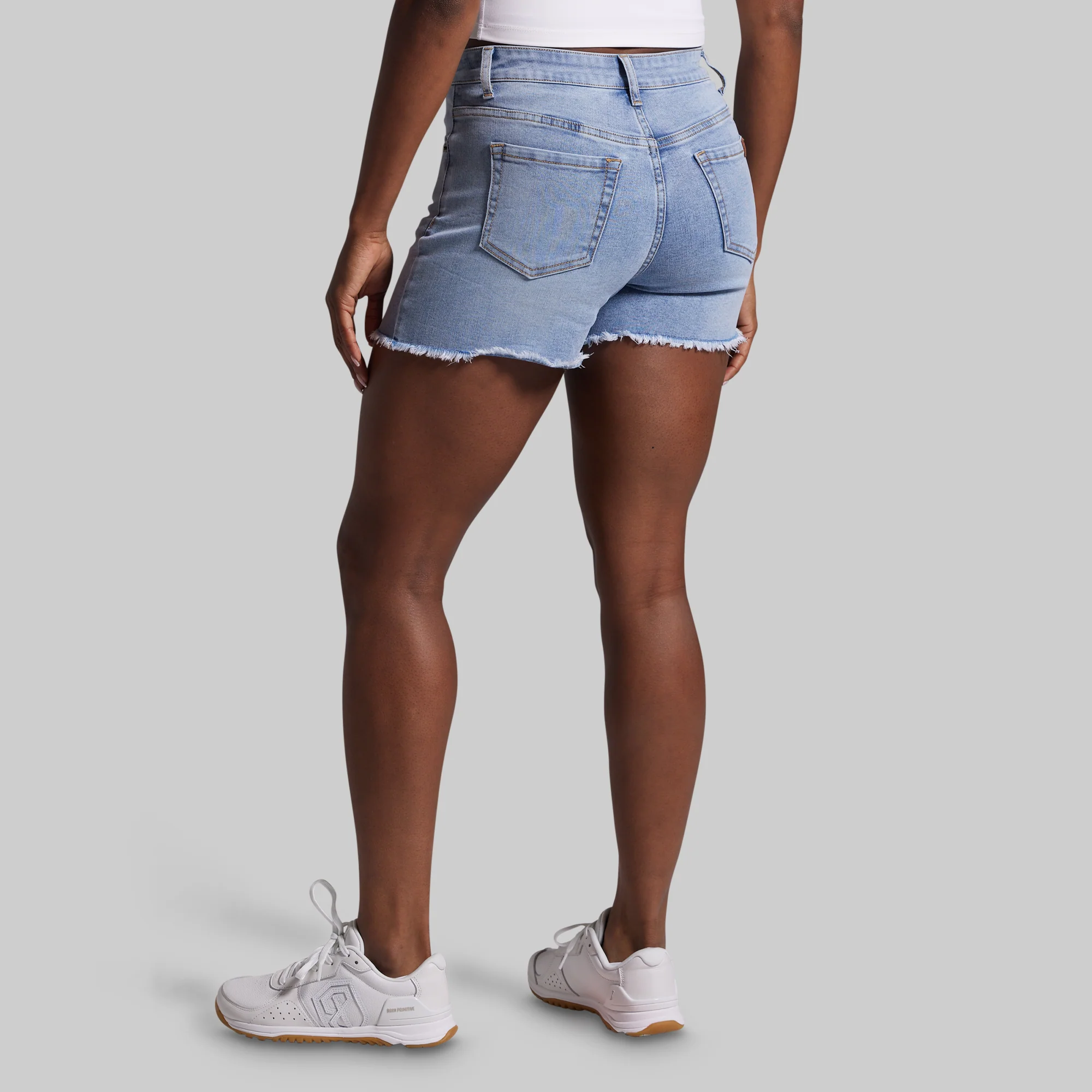 FLEX Stretchy Jean Short (Pebble Blue) - Image 3