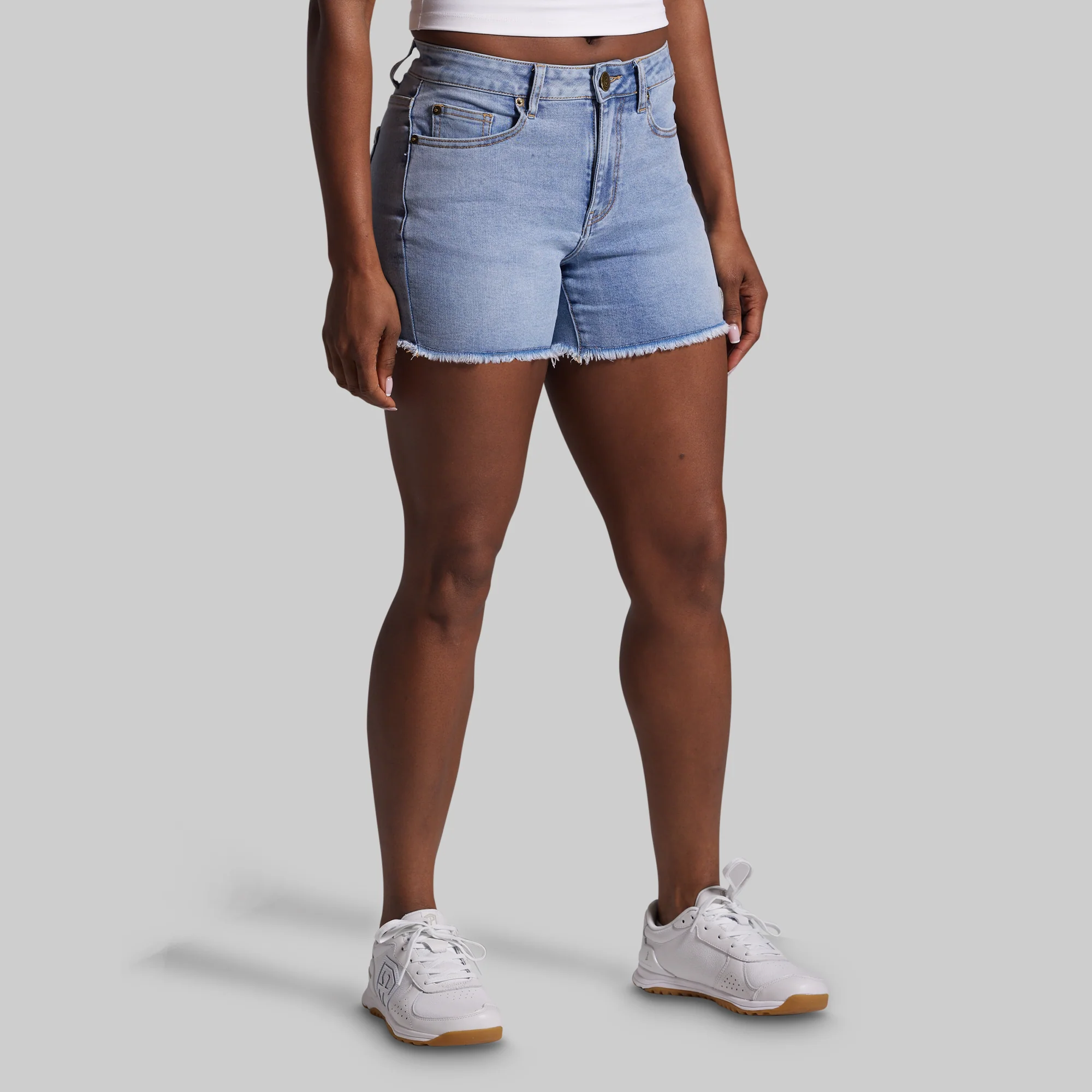 FLEX Stretchy Jean Short (Pebble Blue) - Image 4