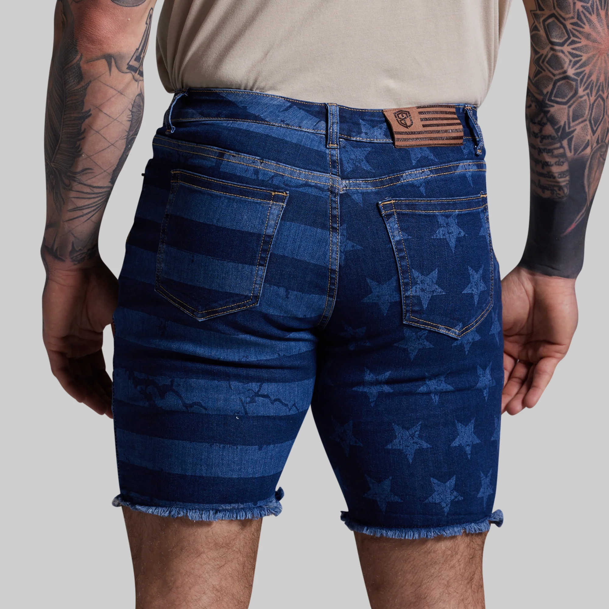 FLEX Stretchy Jort 7" (Dark Americana) - Image 4