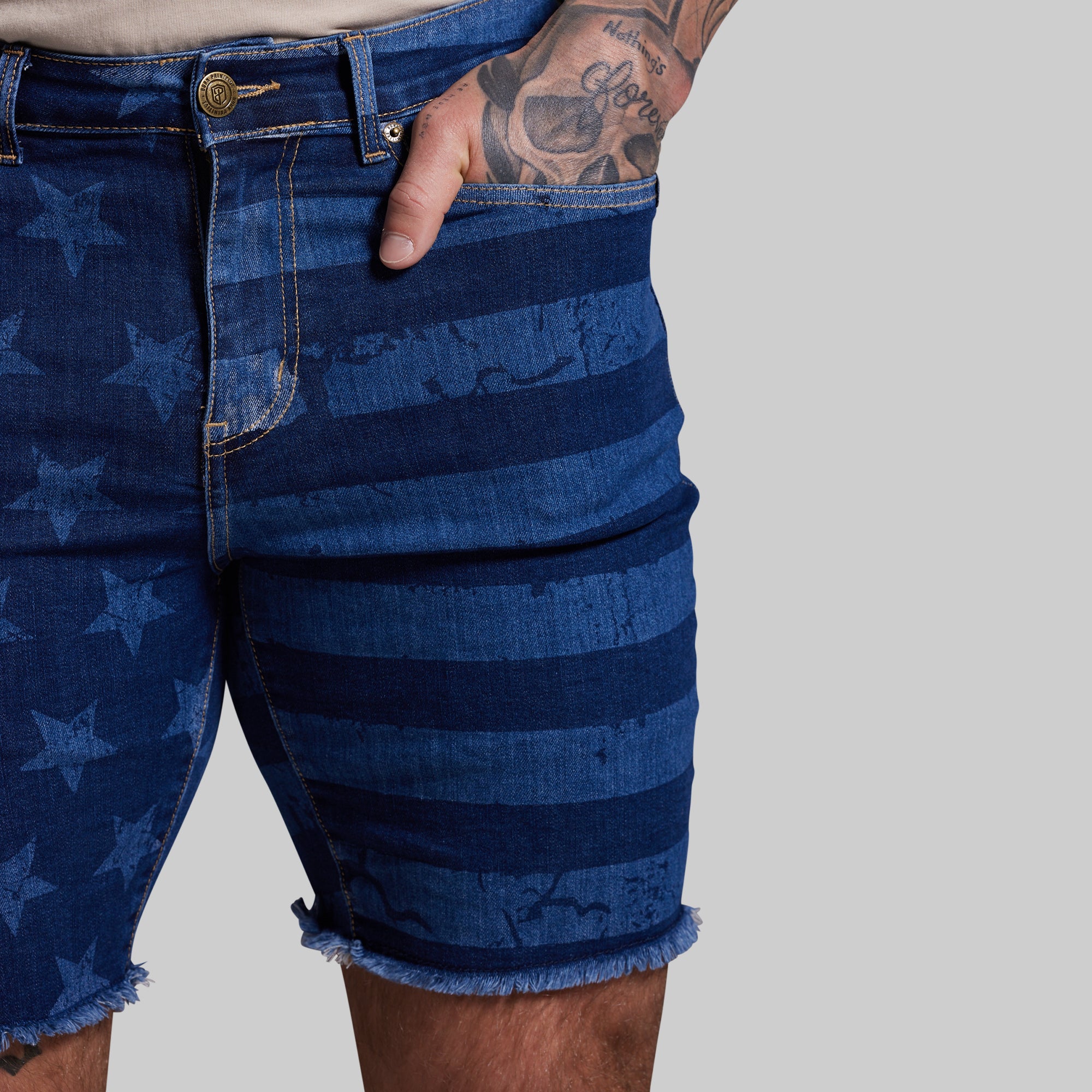 FLEX Stretchy Jort 7" (Dark Americana) - Image 6