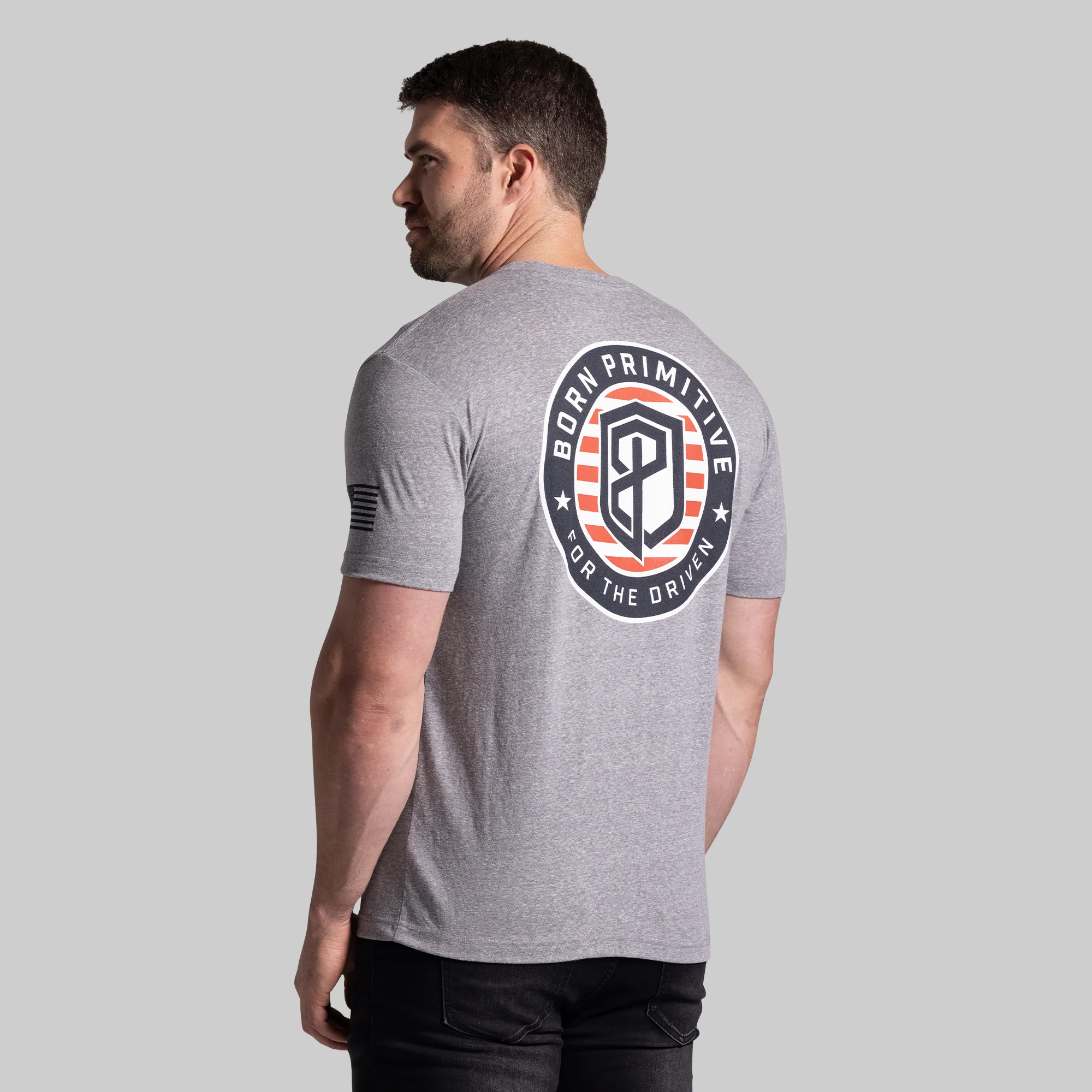 For The Driven Patriot Tee (Heather Grey) - Image 6
