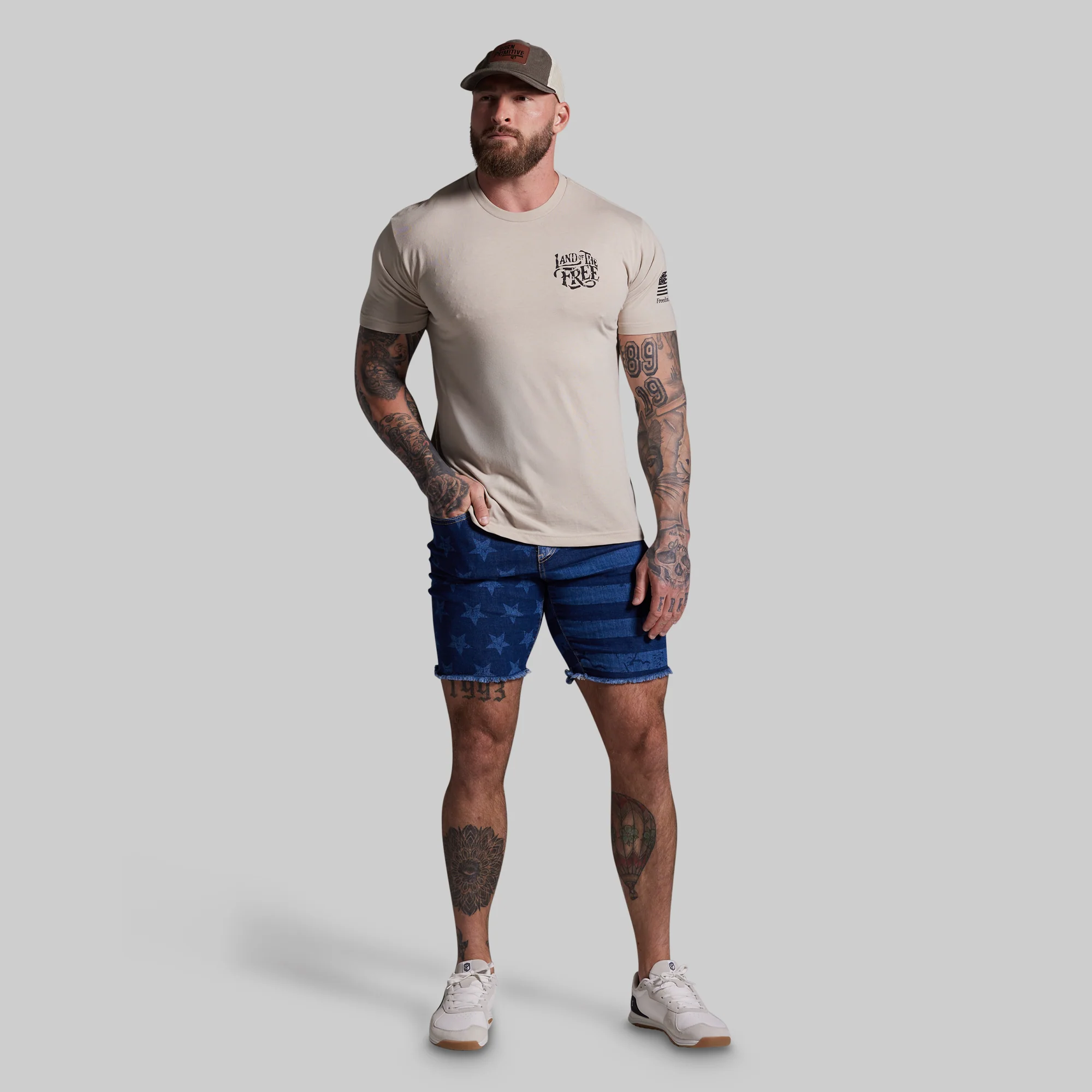 Land of the Free Tee (Tan) - Image 6
