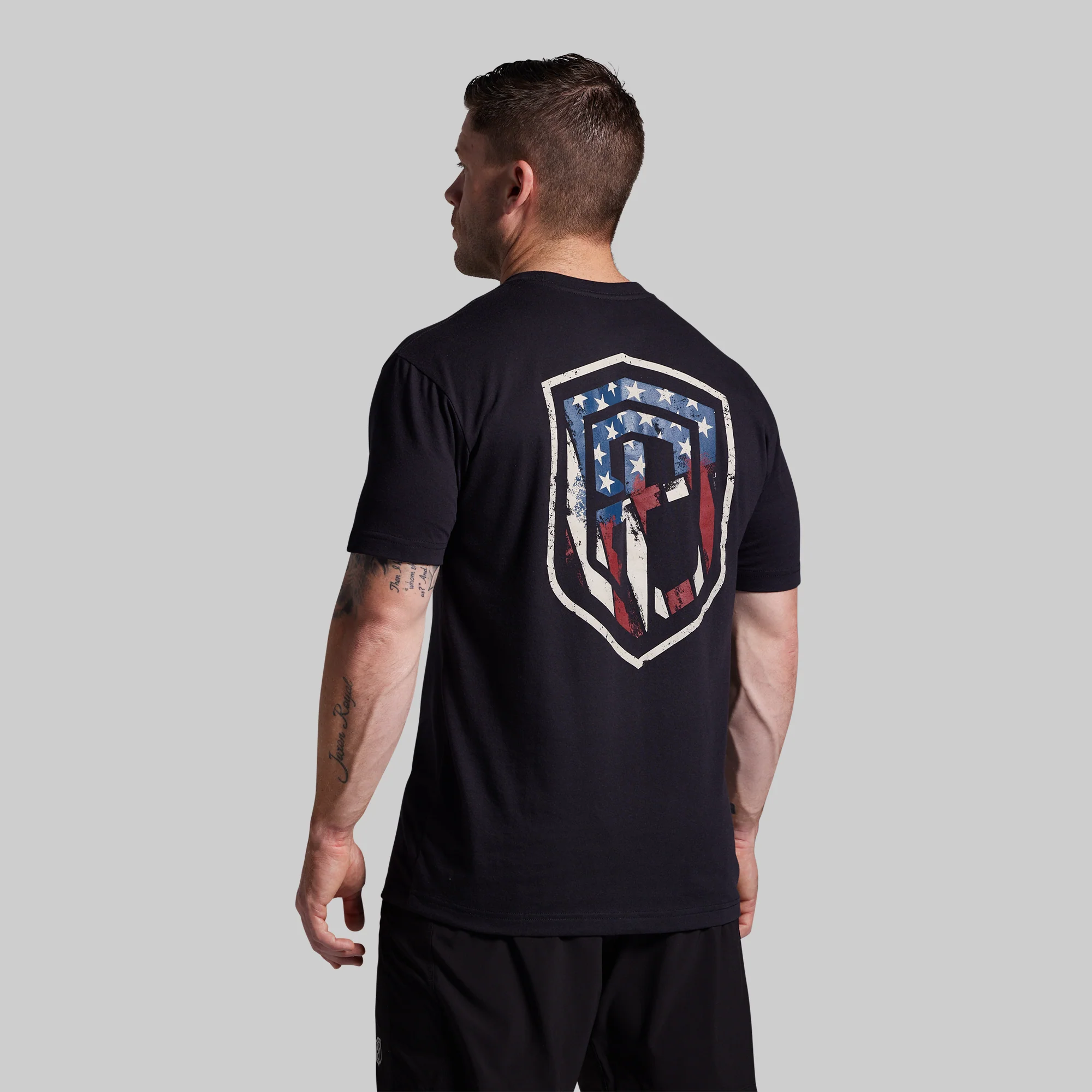 Liberty Shield Tee (Black) - Image 4