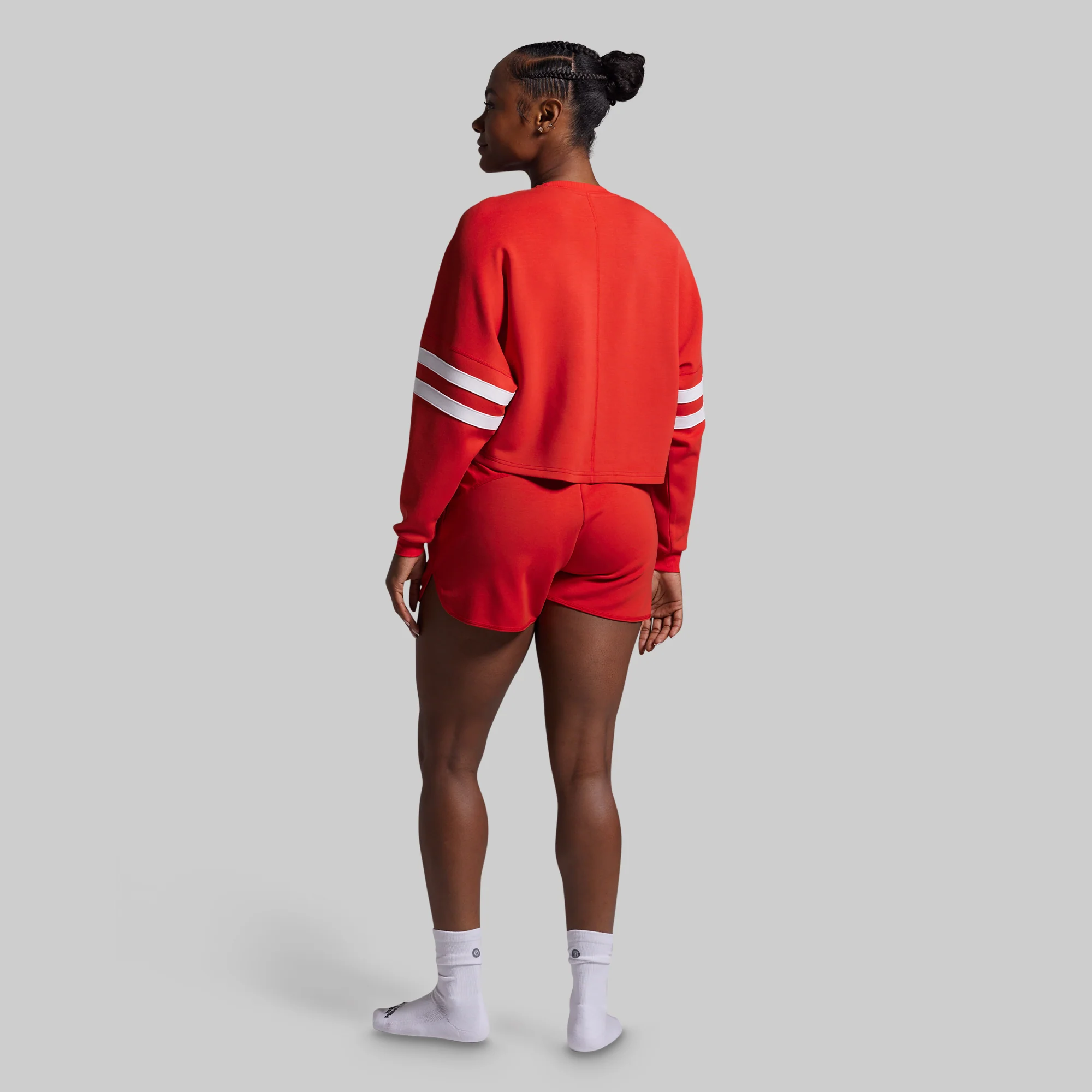 Lounge Lux Varsity Cropped Pullover (Regal) - Image 7