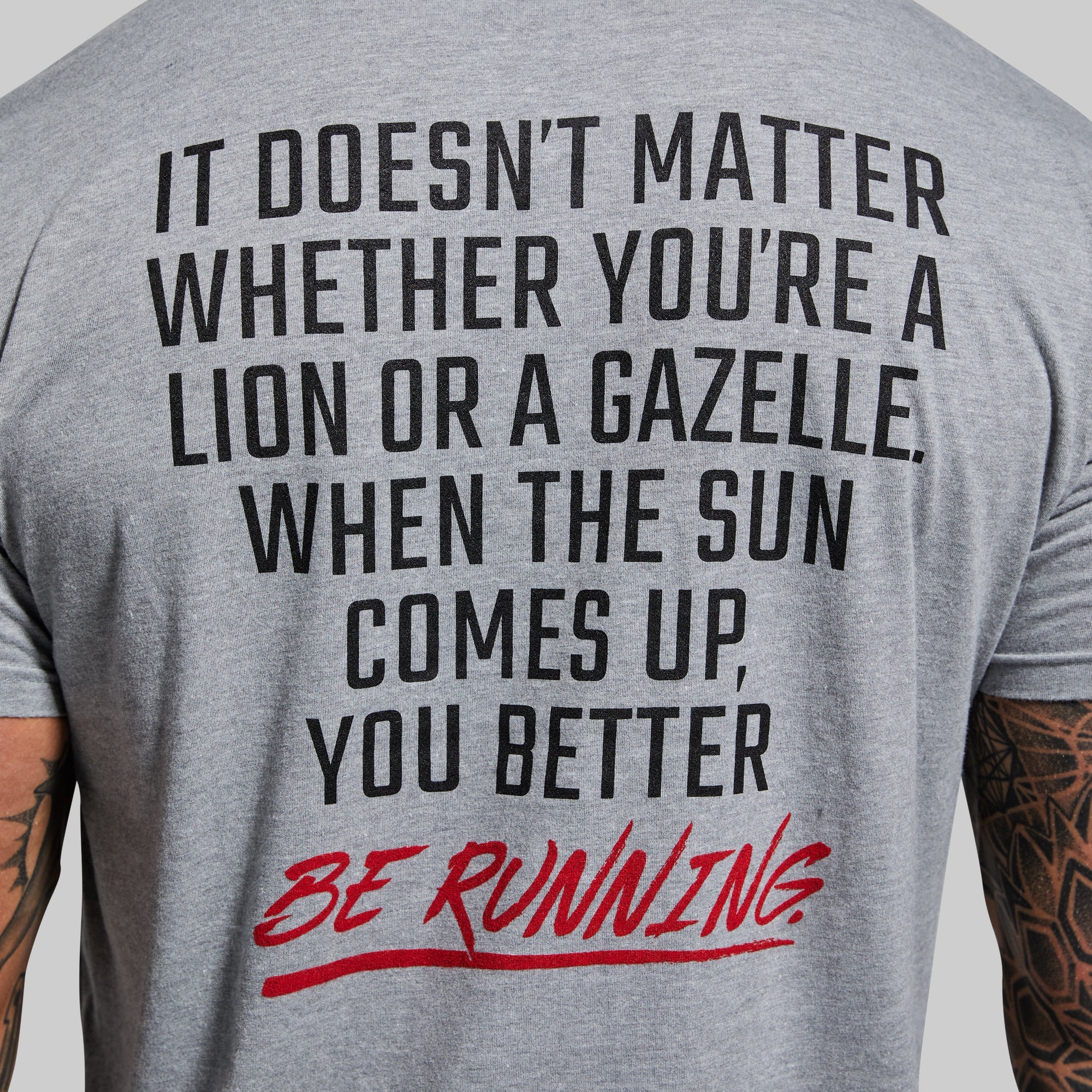 Modern Savage Tee (Heather Grey) - Image 3