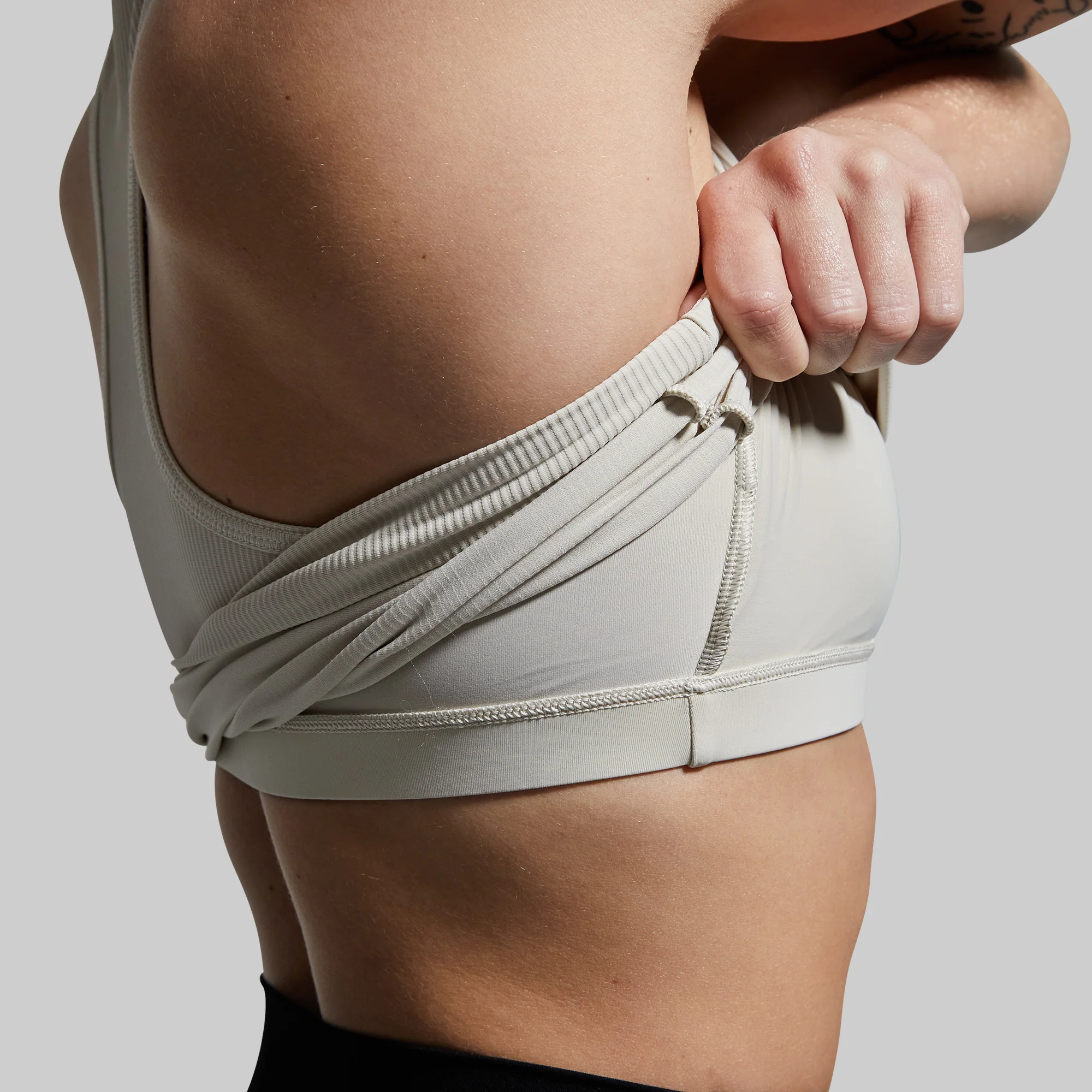 Perfect Ribbed Tank (Oatmeal) - Image 3