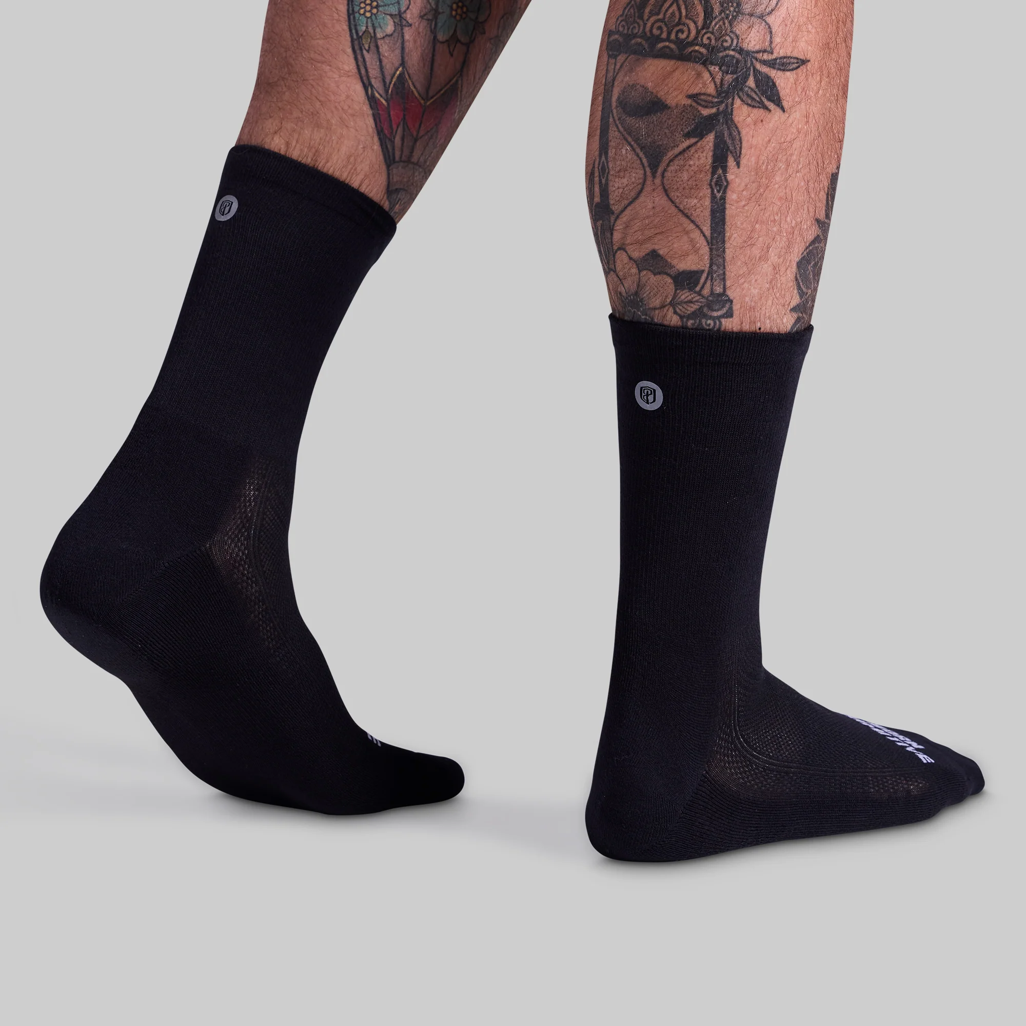 Performance Crew Sock 3-Pack (Black) - Image 3