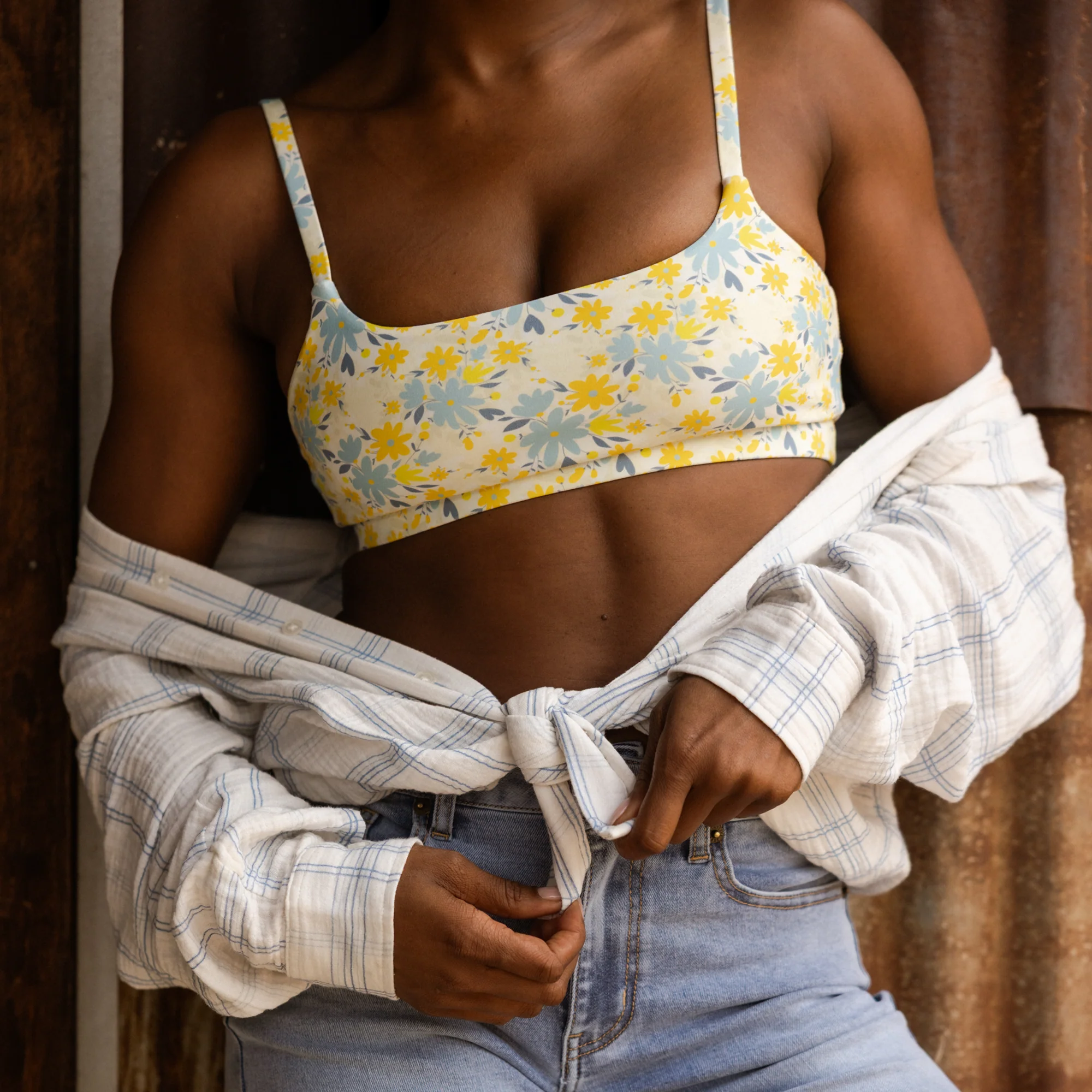 Reset Sports Bra (Golden Meadow) - Image 2