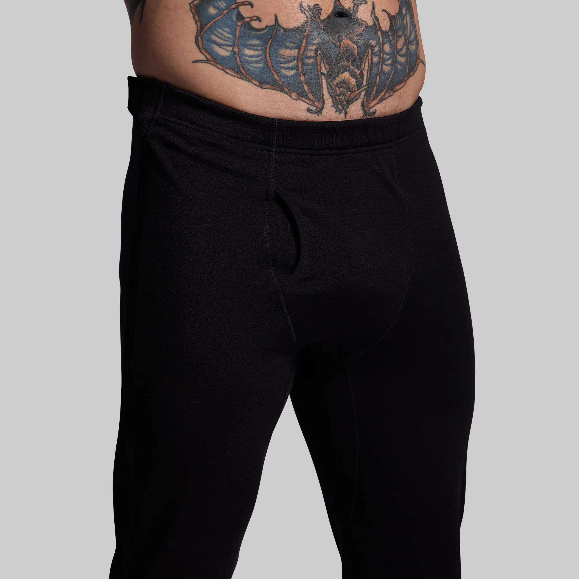 Ridgeline Merino Full Zip Bottom 240 (Black) - Image 4