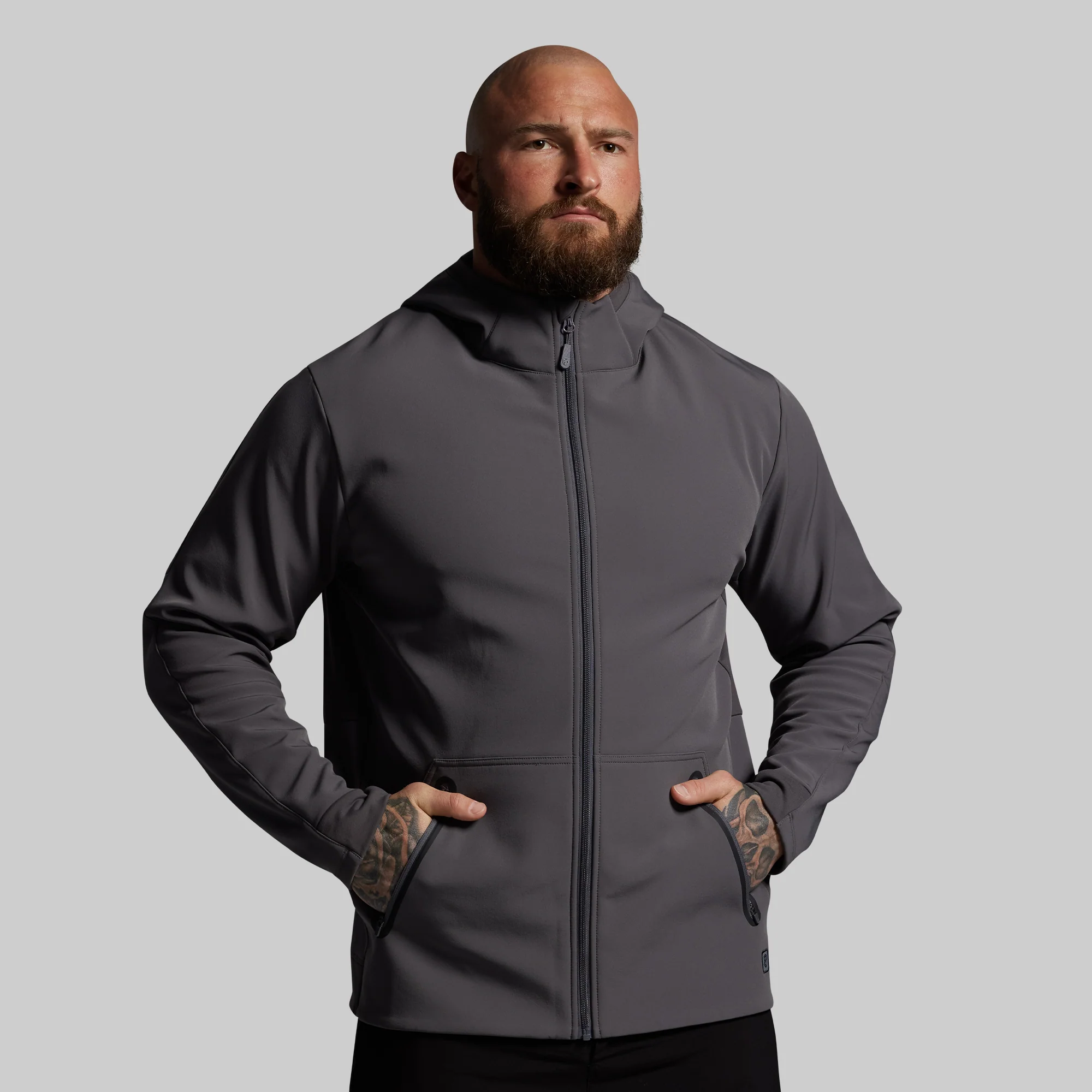 Training Full Zip Hoodie Set (Gunmetal) - Image 3