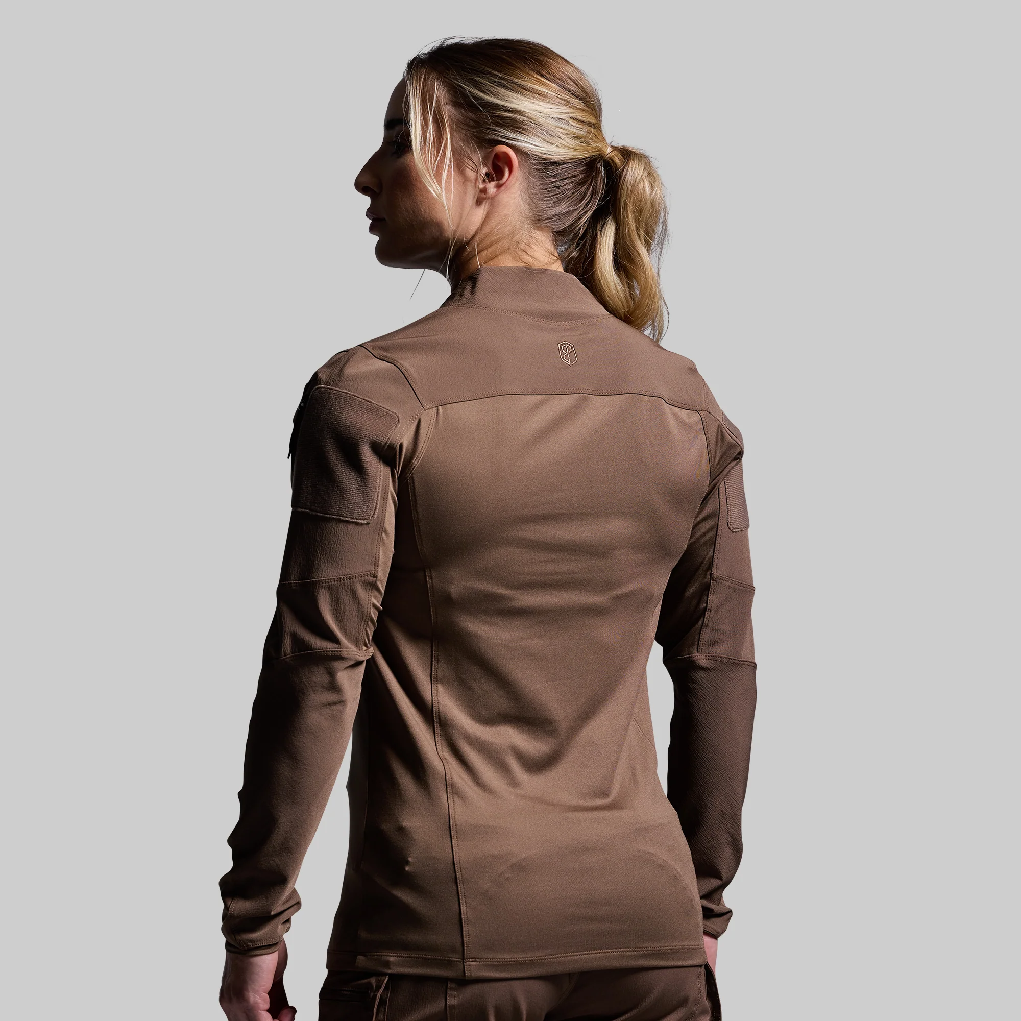 Women's Long Sleeve Op Top (Coyote Brown) - Image 2