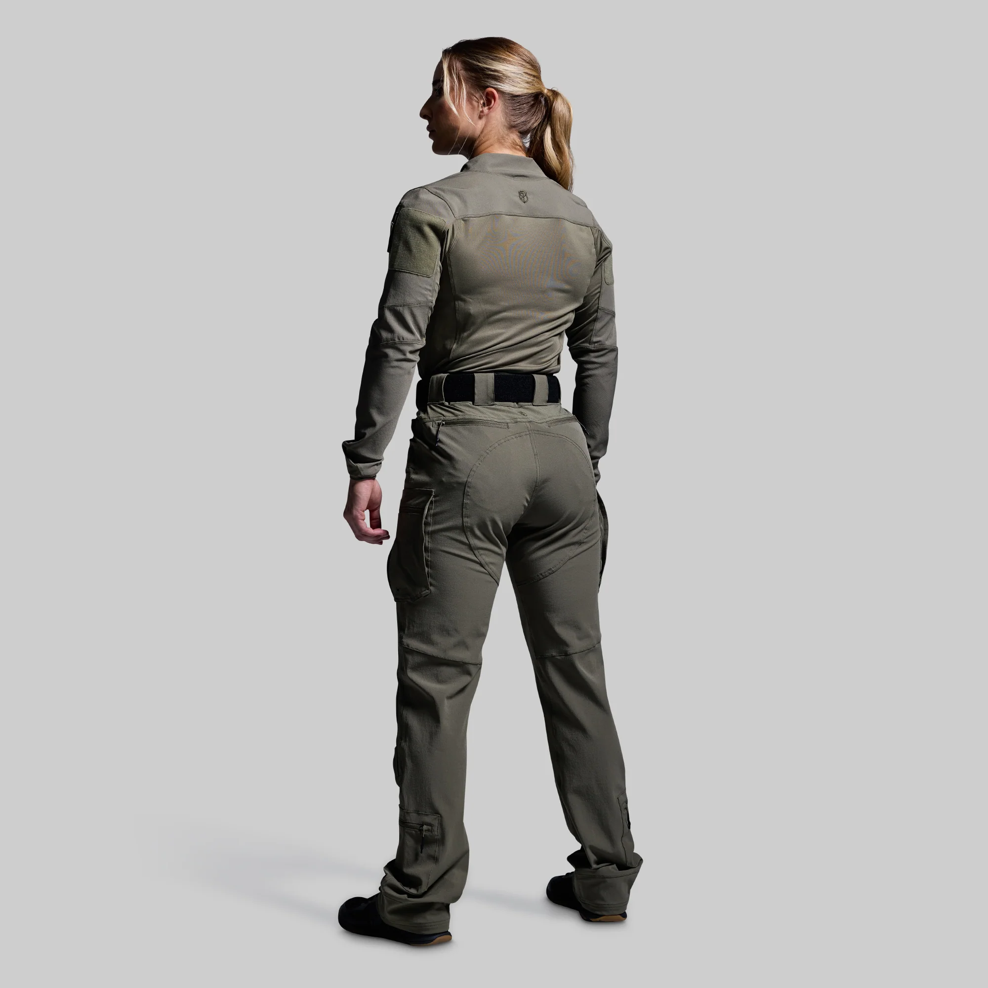 Women's Long Sleeve Op Top (OD Green) - Image 8