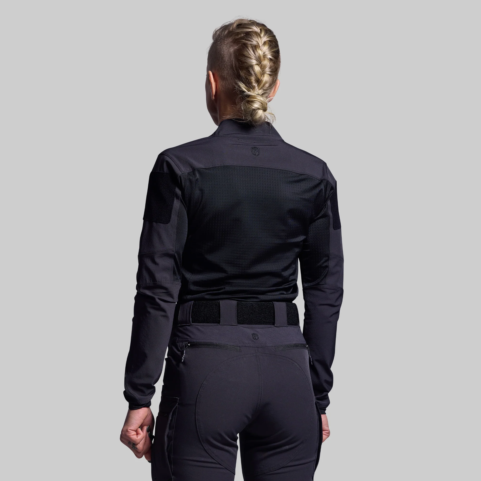 Women's Long Sleeve Op Top Pro (Black) - Image 2