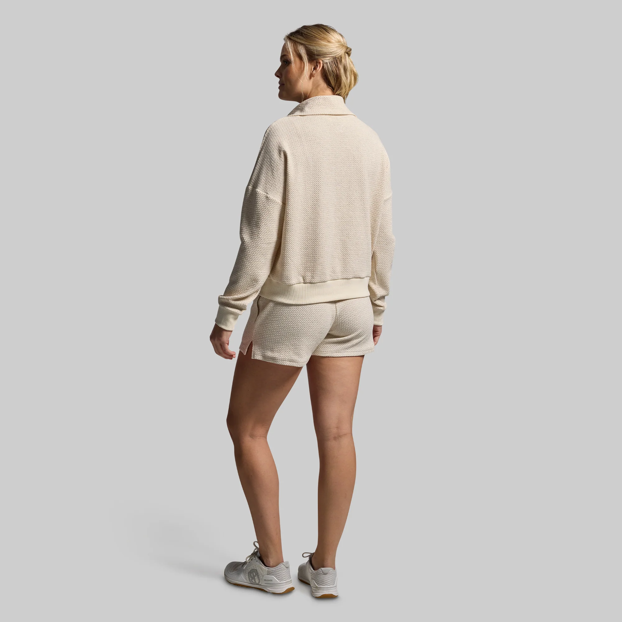 Women's Revive Cloud Short Set (Heather Oatmeal) - Image 3