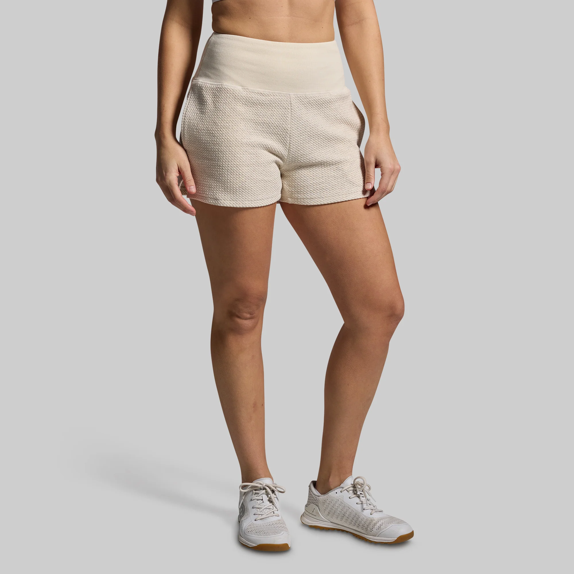 Women's Revive Cloud Short Set (Heather Oatmeal) - Image 4