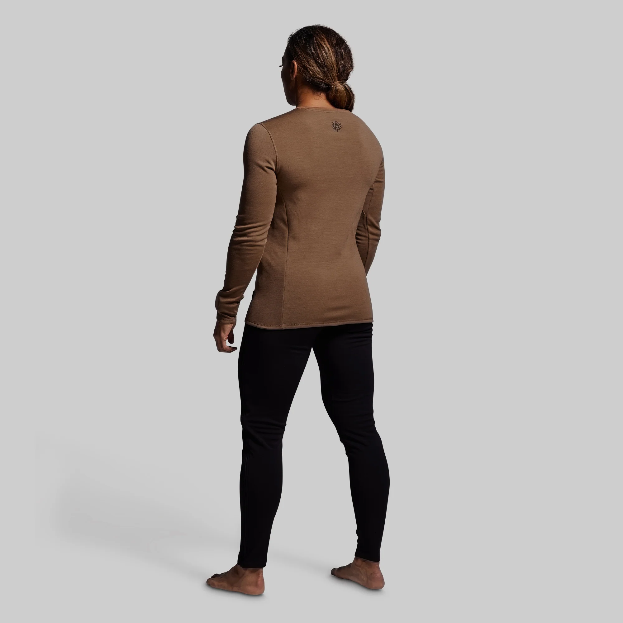 Women's Ridgeline Merino Thermal Top 240 (Coyote Brown) - Image 7